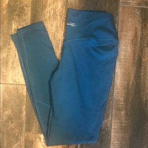 Alphalete Surface Power Leggings- Moroccan Blue